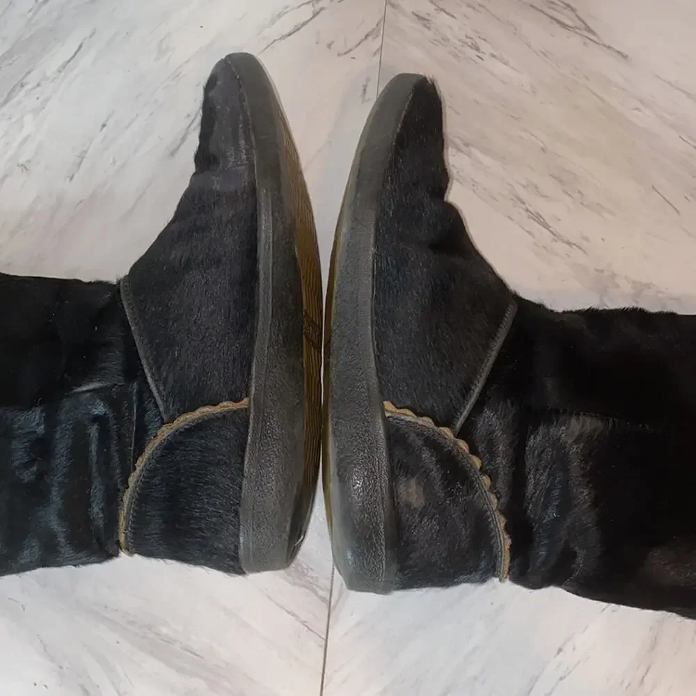 Vintage Tecnica Italian Goat Fur Lined Boots 40
